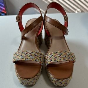 Mix No. 6 platform wedges. Size 8.5